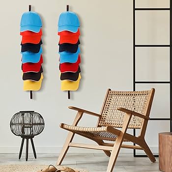 高級木製帽子かけ Amazon｜BBTO 木製ハットラック 3個パック 野球帽 壁取り付け