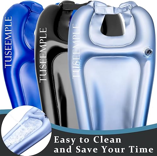 Miniatura 5 de Tazón de champú portátil para el hogar, estación portátil de lavado de cabello para fregadero, bandeja de lavado de cabello para fregadero en casa