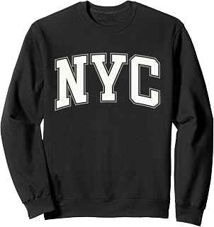NYC Tshirt Women Men Kids Vintage Text New York City Casual Sweatshirt