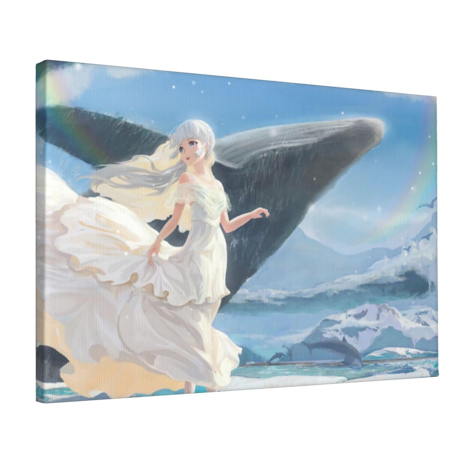 Amazon.co.jp: アートパネル 原神 神里綾華 ポスター キャンバス絵画 