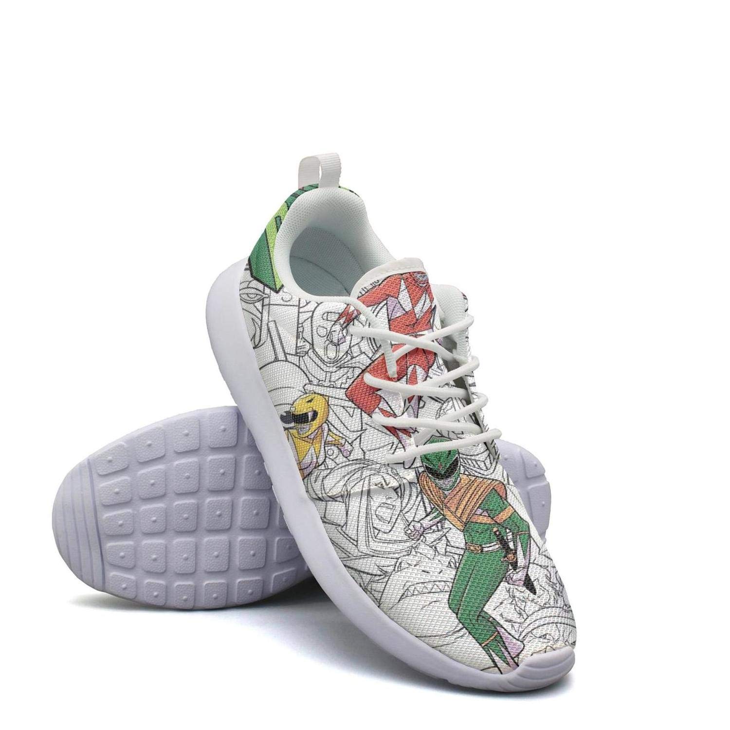 Fashion Boys Pink-Power-Rangers- Basketball Sneakers for Mens