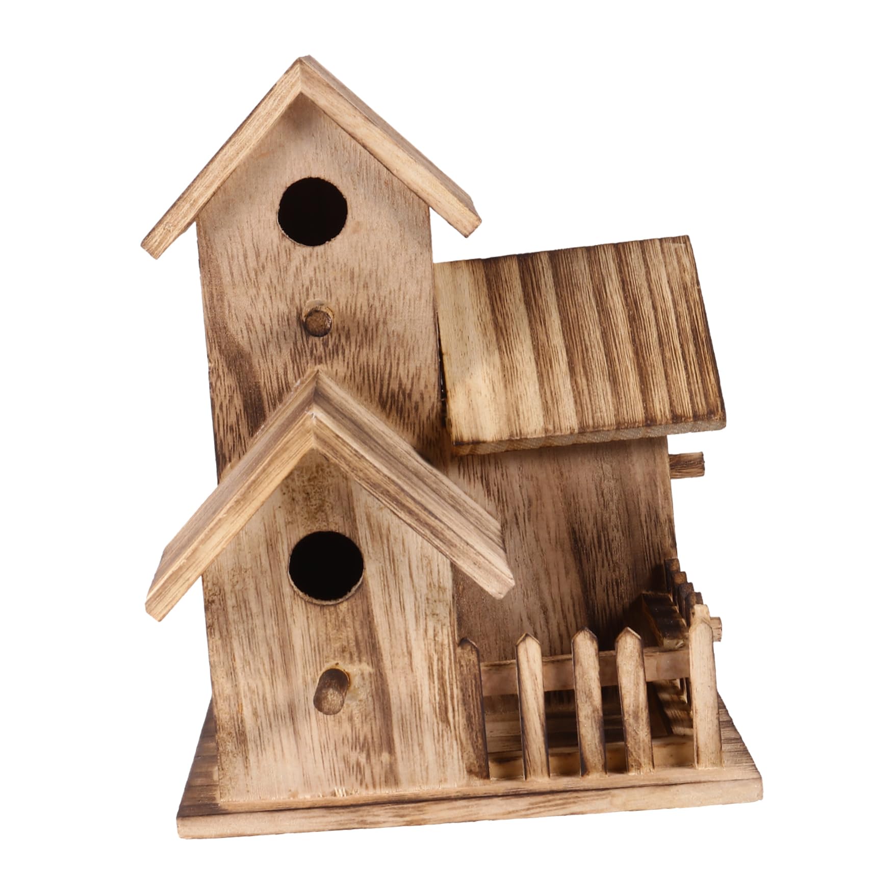 Maison d'oiseaux en bois brut pour activité manuelle et loisirs créatifs