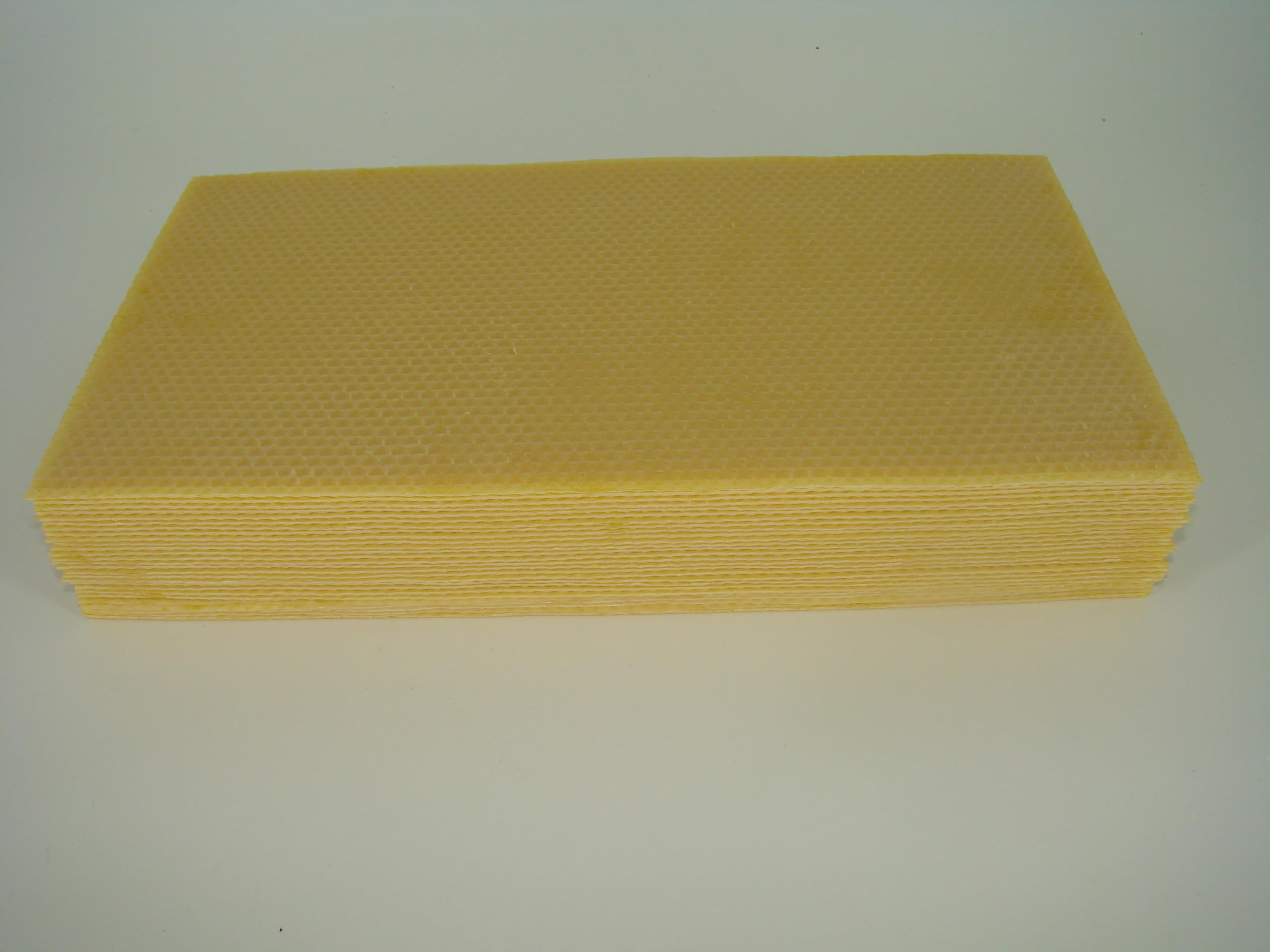 Zander 2kg Größe 395x195mm 100% Bienenwachs Mittelwände Imkerbedarf Imkerei Bienenhaltung Rähmchen