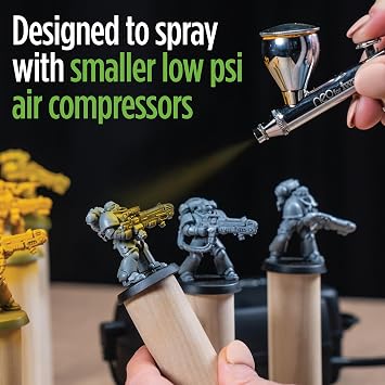 NEO CN Dual Action Airbrush - Effortless Coverage N3 Nozzle, 0.24 oz & 0.10 oz Fluid Cups. Ideal for Beginners & Hobby Painters Fine Atomization with Low Air Pressure for Makeup, Arts 7 Crafts