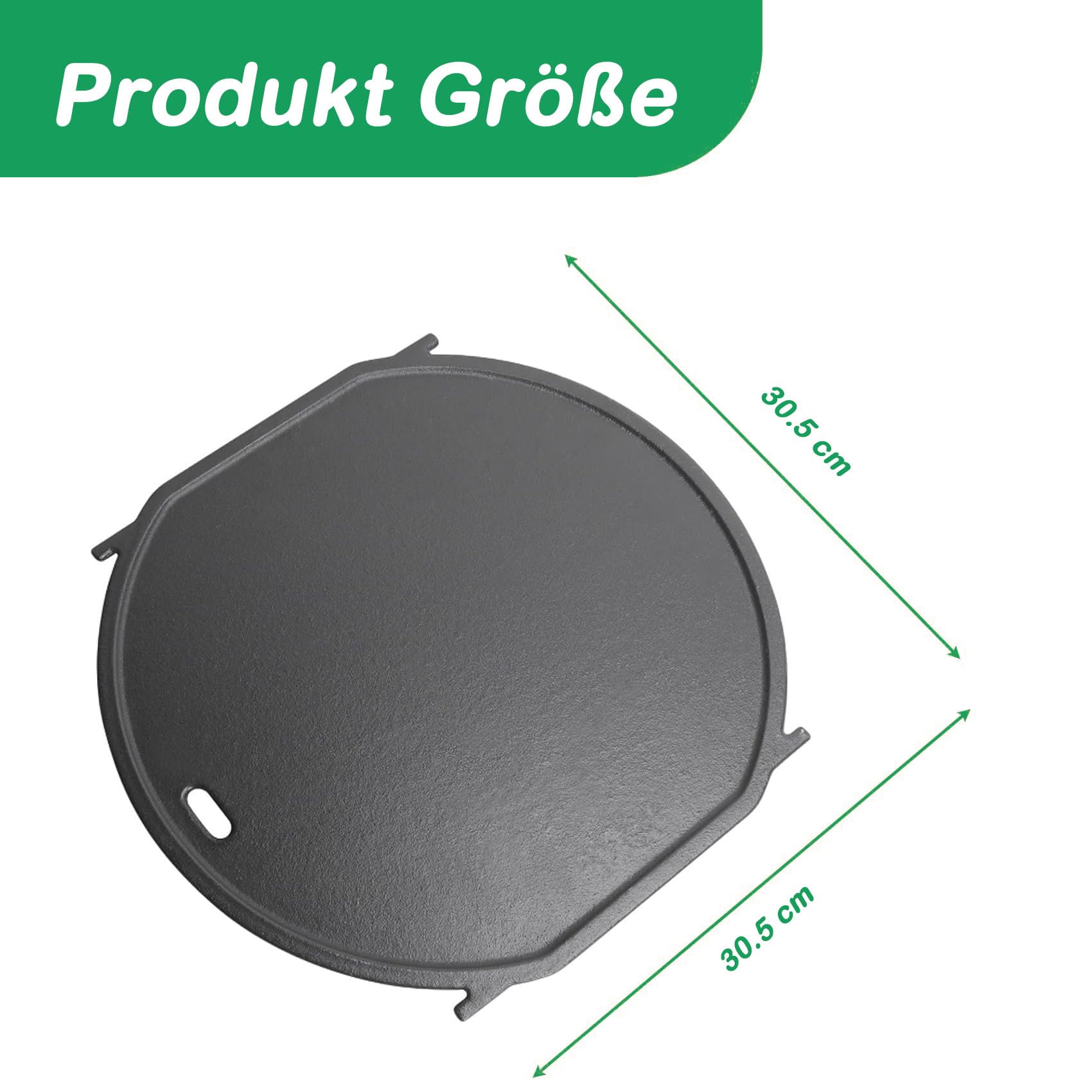 WELL GRILL Sear Grate Plaque de cuisson en fonte pour barbecue à gaz Weber Spirit II 210/310, GS4 Genesis II E-310 Series - Plaque réversible pour barbecue Weber Gourmet BBQ System 57 cm