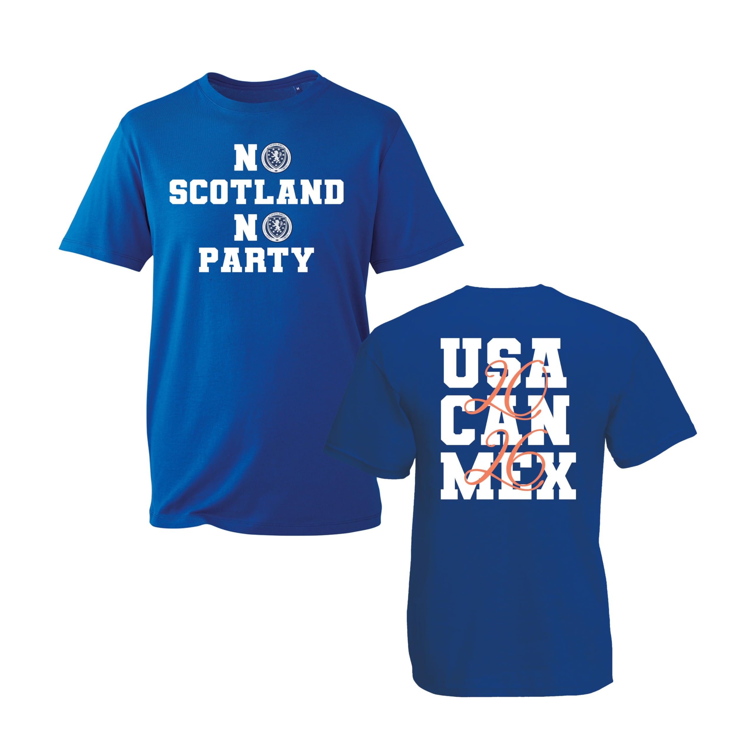 No Scotland No Party Scotland 2026 T-Shirt, Sports Lover Gift, Football Lover Shirt, Unisex Adults and Kids Tee Top(Royal Blue, L)