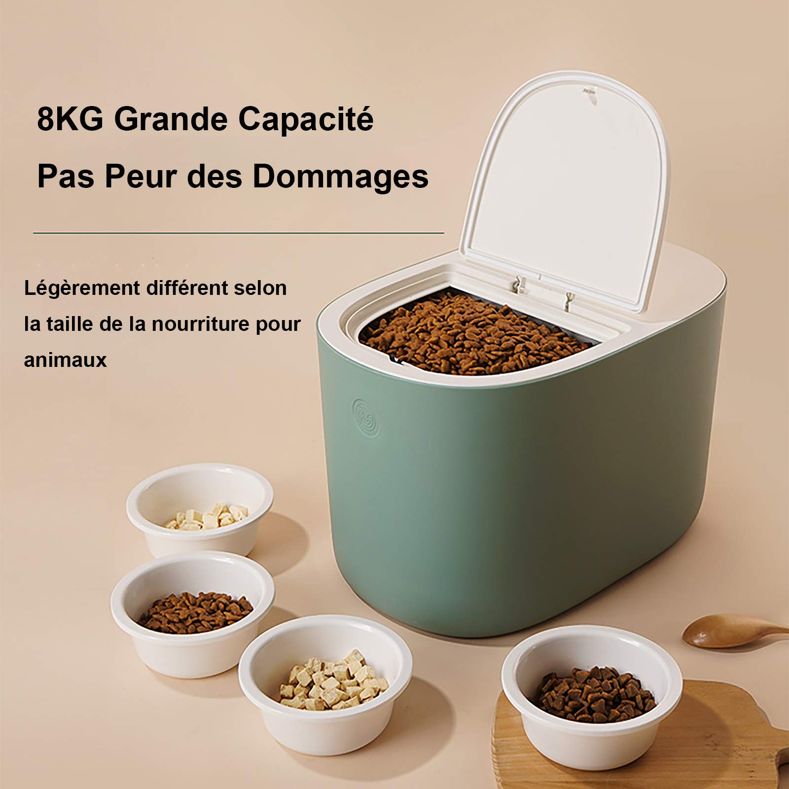 Distributeur De Riz Hermétique 20kg Avec Tasse Doseuse - Bac à Céréales Anti-Humidité - Rangement Cuisine Et Garde-Manger