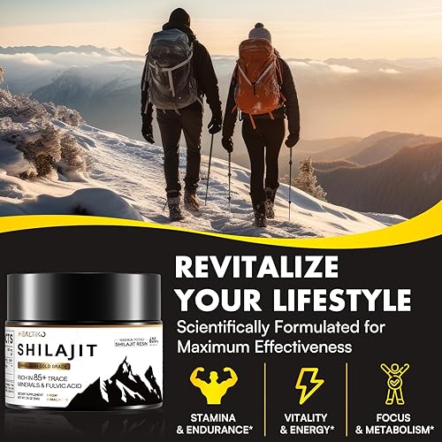 Miniatura 6 de Resina Shilajit, Shilajit del Himalaya pura orgánica del Himalaya, 600 mg de potencia de grado oro, Shilajit para hombres y mujeres con más de 85