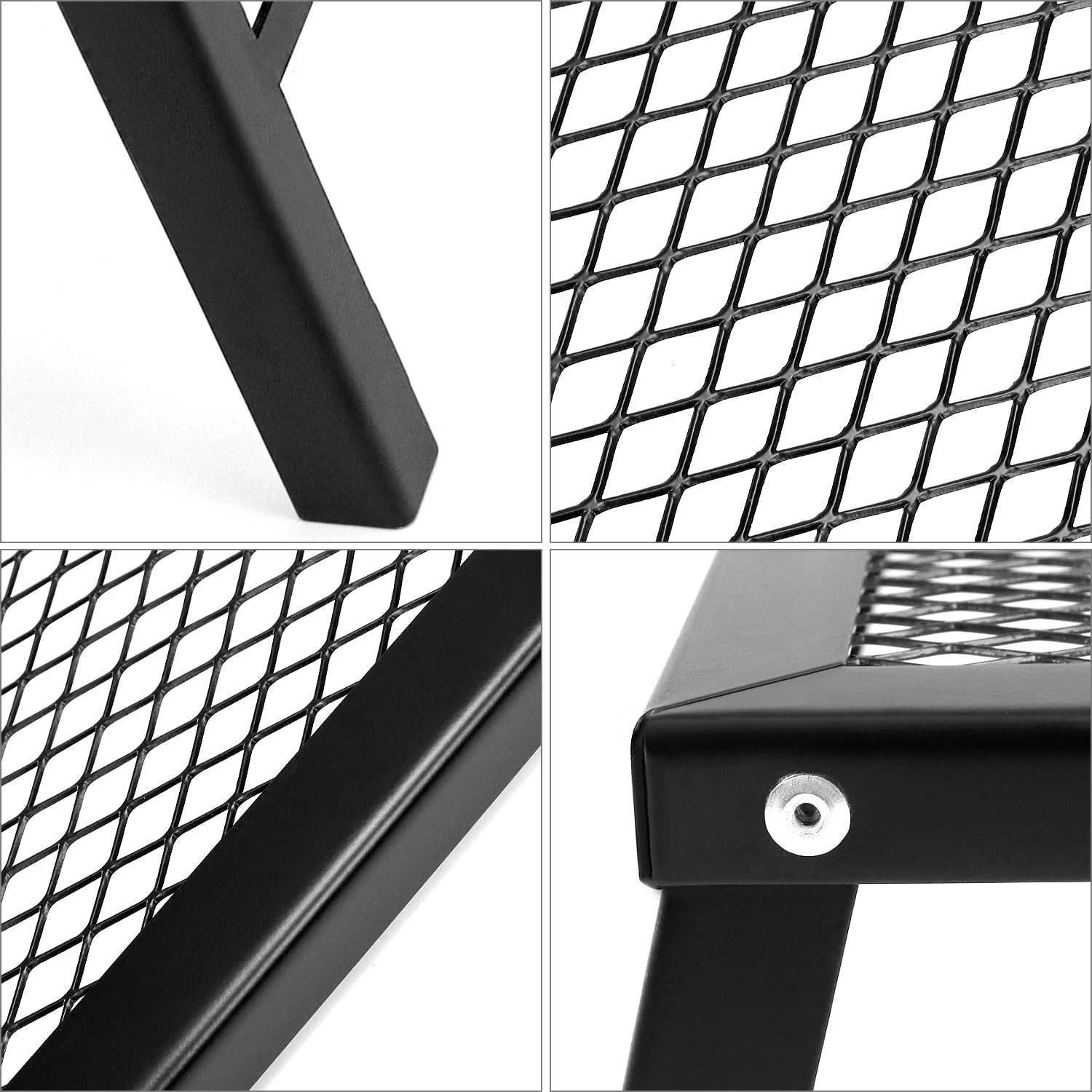 QWORK® Grille de Barbecue Pliable pour Camping, Barbecue, Pique-niques - Taille 30x55x16 cm