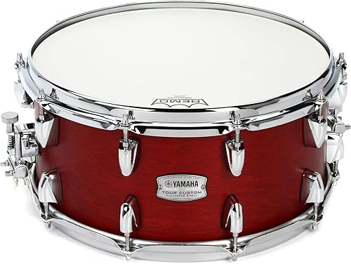 Miniatura 5 de Yamaha Tour Custom Maple 14" x 6.5" Snare Drum, regaliz satinado