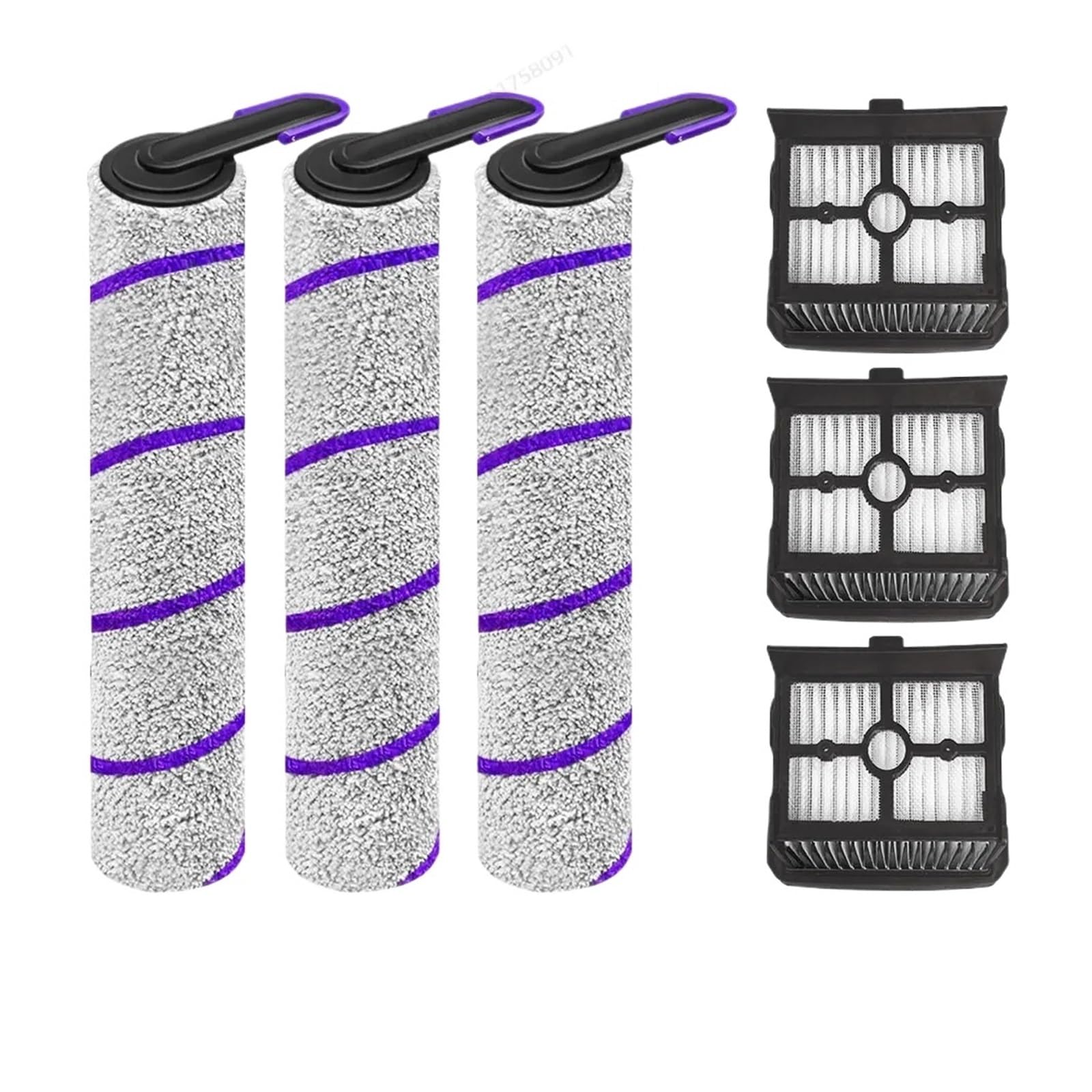 Accesorios for fregona al vacío, piezas de repuesto de filtro de cepillo giratorio, compatibles con Rowenta, X-Clean 10, Tefal X-Clean 10(SET9)