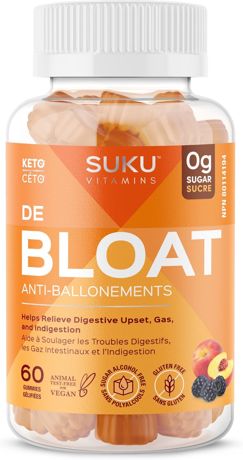 Suku Vitamins Debloat Digestive Gummies for Gut Health