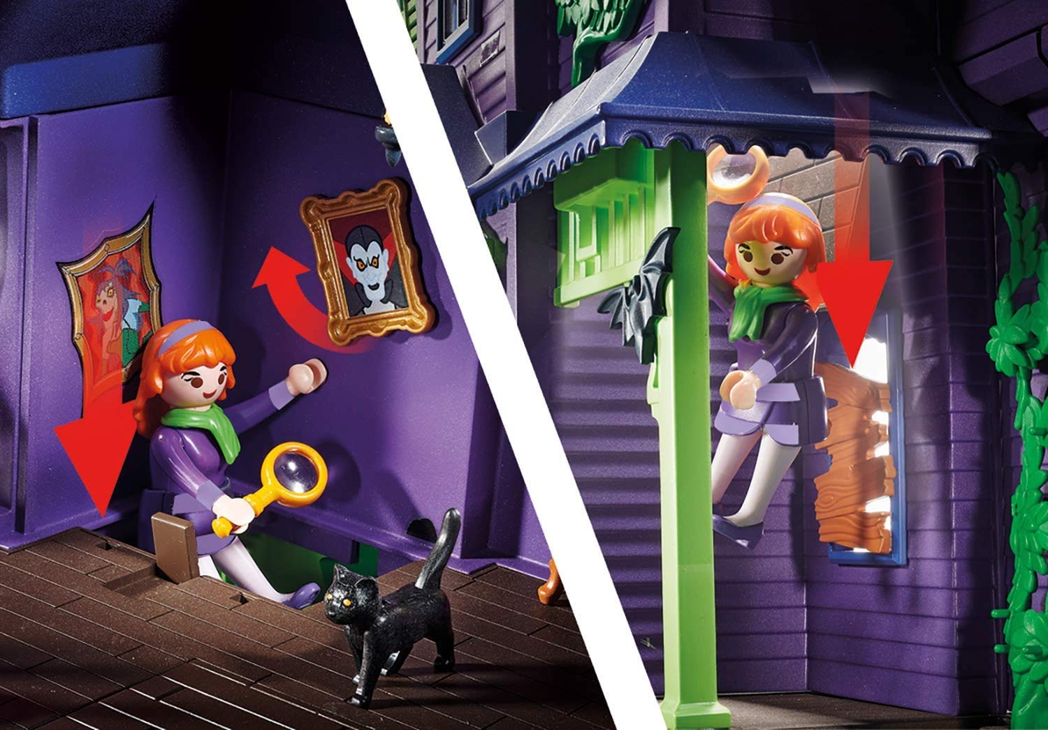 PLAYMOBIL SCOOBY-DOO! 70361 Abenteuer im Geisterhaus, Mit Licht- und Soundeffekten, Ab 5 Jahren