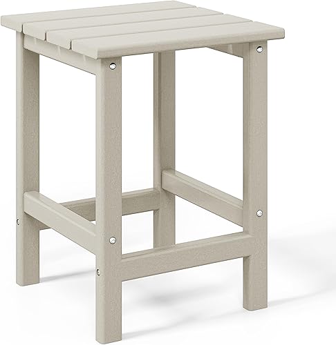 Vista 7 de WestinTrends Dylan Adirondack - Mesa auxiliar redonda para exteriores, color negro