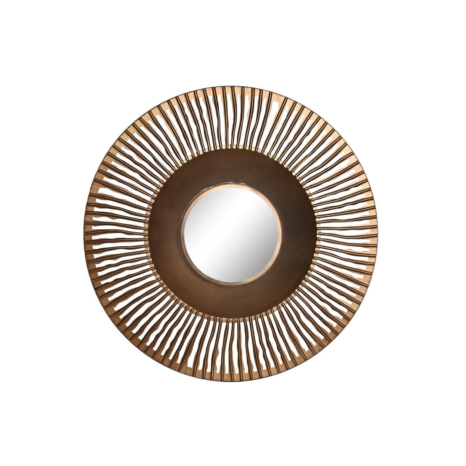 Miroir en métal couleur cobre de 70 cm au design industriel chic et raffiné