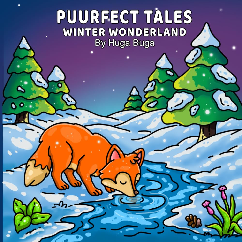 Puurfect tales Winter wonderland: Cozy winter wonderland coloringbook. With Christmas hygge scenes for both teens and adults