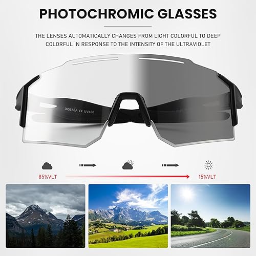 Miniatura 8 de Gafas de sol polarizadas para ciclismo hombres y mujeres con 1 lente o 3 lentes intercambiables gafas de béisbol