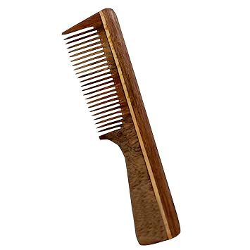 Pure Organic Sheesham Wood Hair Comb for Detangling -Fine Tooth Wood Comb for Curly Hair- Hand Made Natural Wooden Sheeshamrosewood comb for men women kids