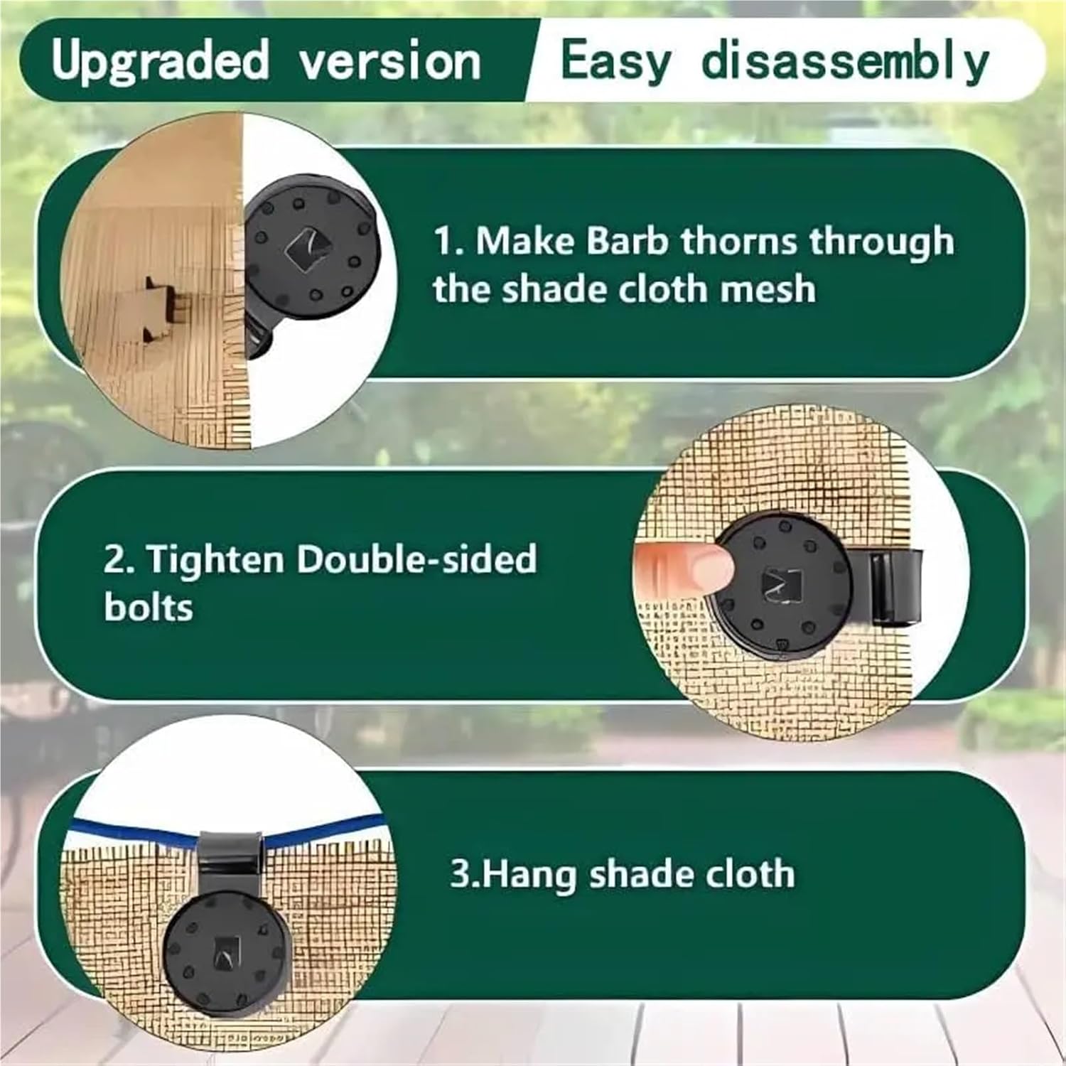 Shade Cloth Clips 100pcs Greenhouse Shade Cloth Fabric Fix Clamp Plastic Grommet Fence Netting Hook for Greenhouses(White Small)