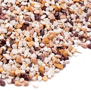 CFKJ 18 lbs Natural Pea Gravel Pebbles - Small Decorative Rocks for Succulents, Aquariums, Vases & Plants