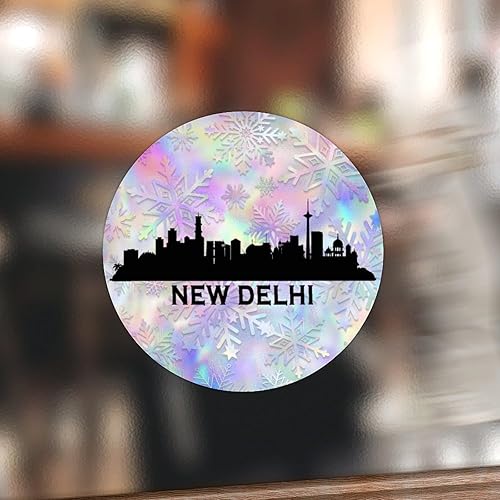 Miniatura 7 de Zyadsinoudor 50 calcomanías de vinilo con diseño de horizonte de Nueva Delhi, India, Nueva Delhi, para laptop, calcomanías de vinilo de orgullo de