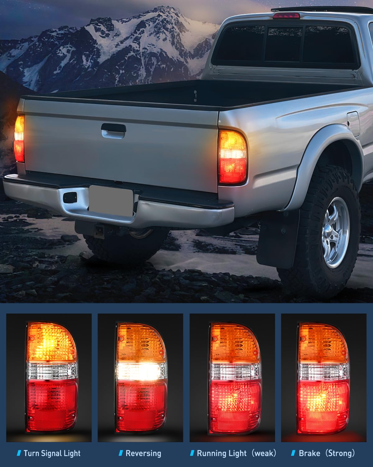 Waltyotur - Conjunto De Luz Trasera De Repuesto Para Tacoma 2001 2002