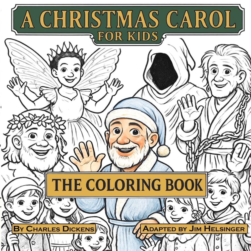 A Christmas Carol for Kids Coloring Book