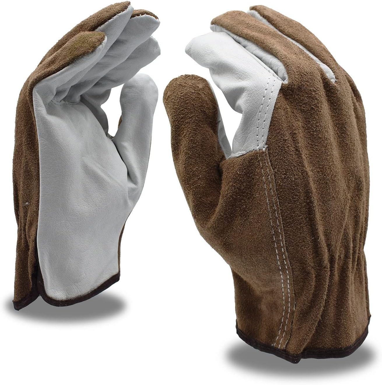 Cordova 8239XXL Grain Driver Gloves, Split Brown Back, Unlined, Keystone Thumb, 2X-Large, 12-Pack