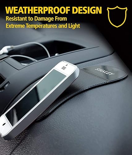 Miniatura 4 de STANLEY S4005 - Almohadilla de gel para tablero de instrumentos de 3.5 x 5.75 pulgadas, extra fuerte, antideslizante, para teléfono celular,