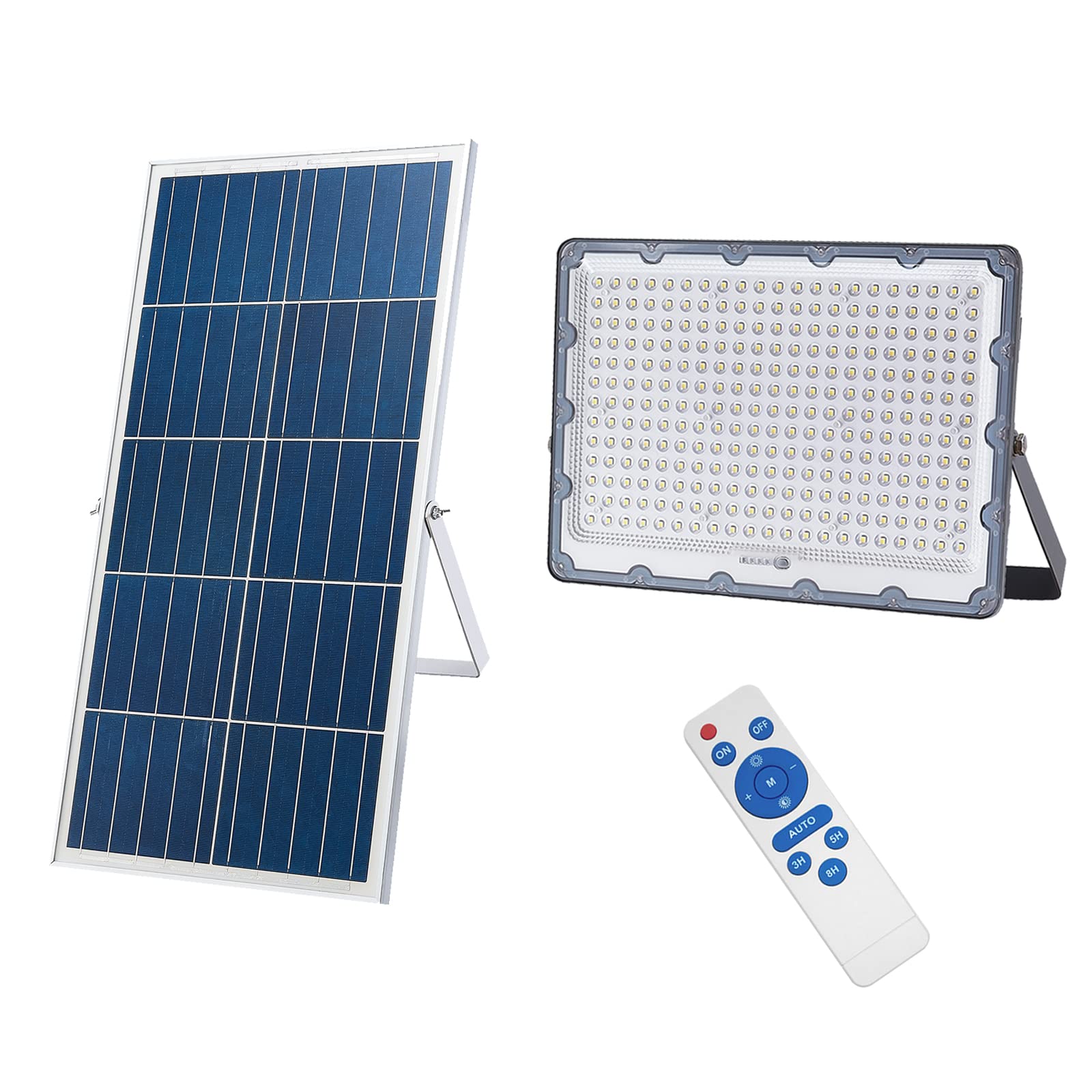 Arcfox 300W Solar Flood Light Outdoor Waterproof IP65, 273LEDs 6500K 2000LM,  Remote Control Dusk to Dawn, Security Outside Lighting for Garden, Garage,  Patio, Yard, Fence, Pathway, Camping - Amazon.com