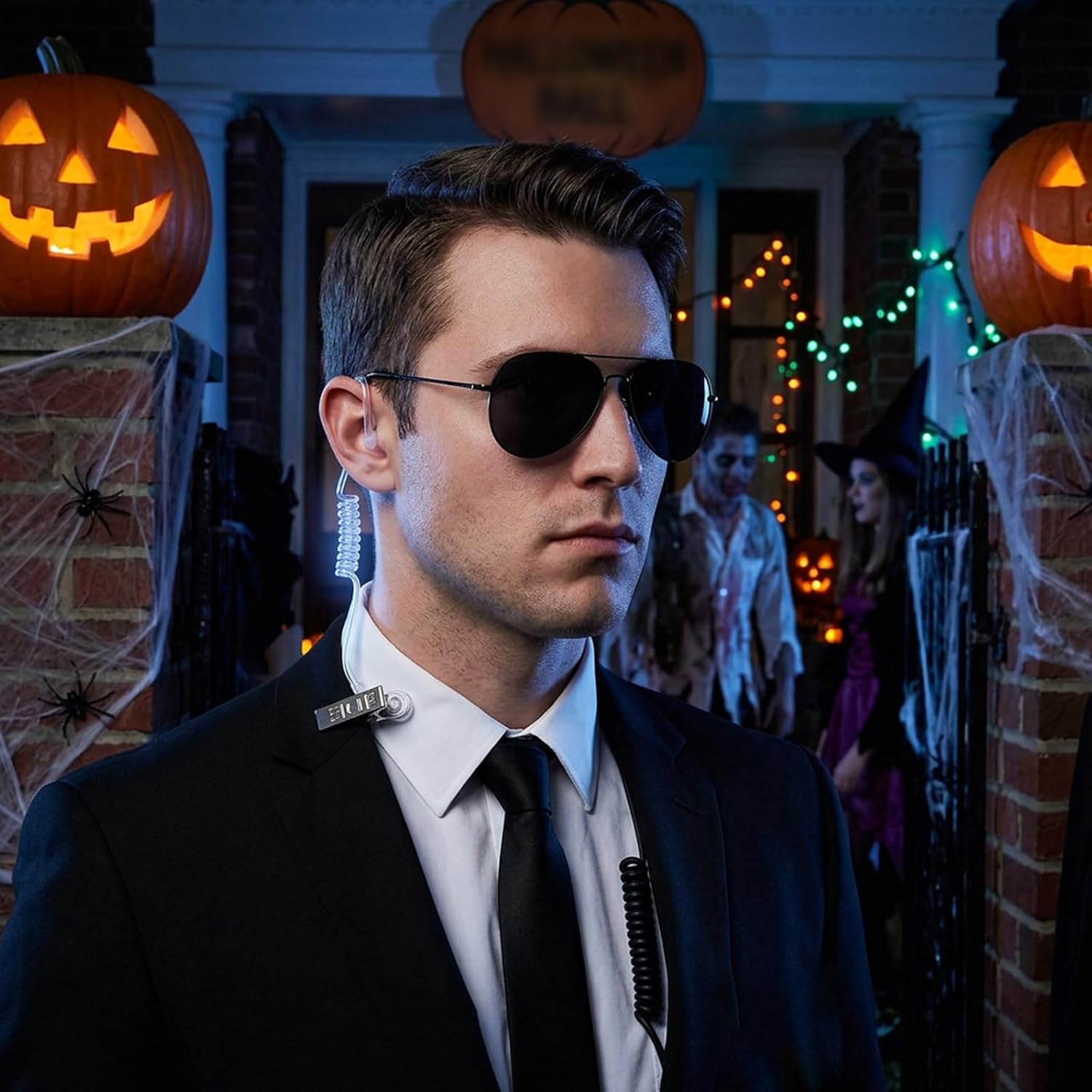 Spy Earpiece & Sunglasses Set – Secret Service FBI Costume Accessories