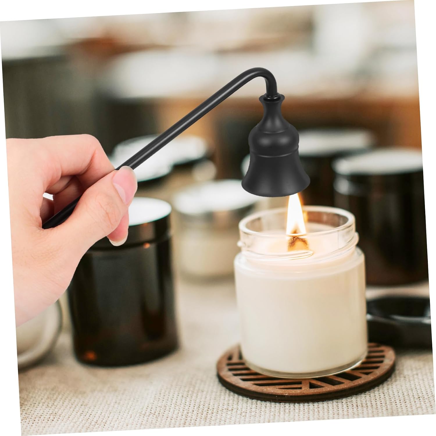 4pcs Automatic Candle Snuffer Aromatherapy Long Handle for Candle Lovers Extinguisher