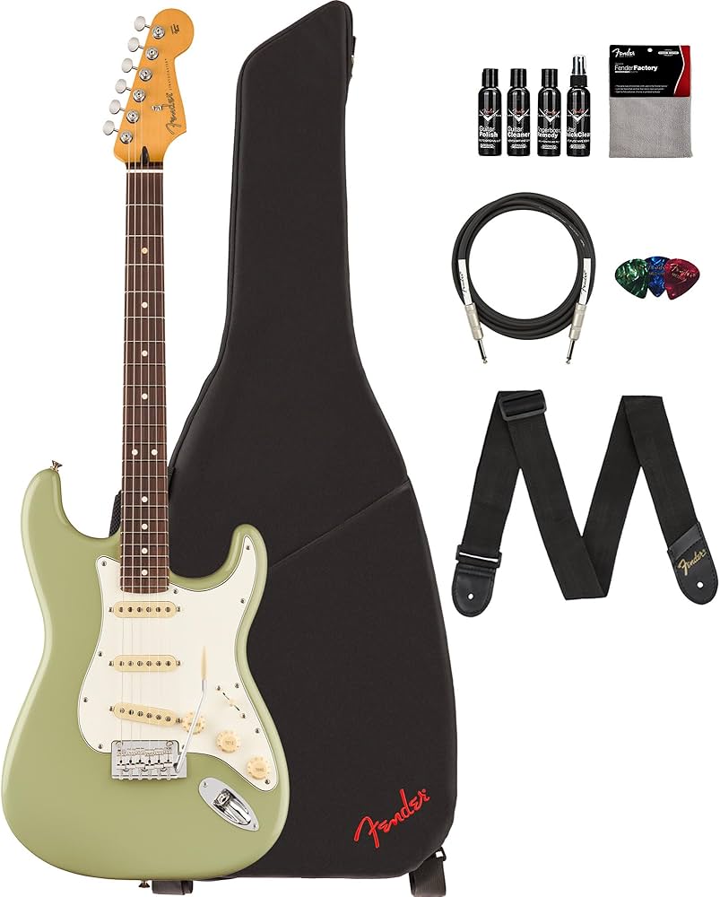 Amazon.com: Fender Player II Stratocaster - Birch Green Bundle