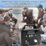 10000A Portable Jump Starter with 200W AC Outlet, 130Wh Power Station, 60W PD Fast Charging for 12V Gas & 15L Diesel Engines, Emergency Battery Booster Pack (12V-10000A)