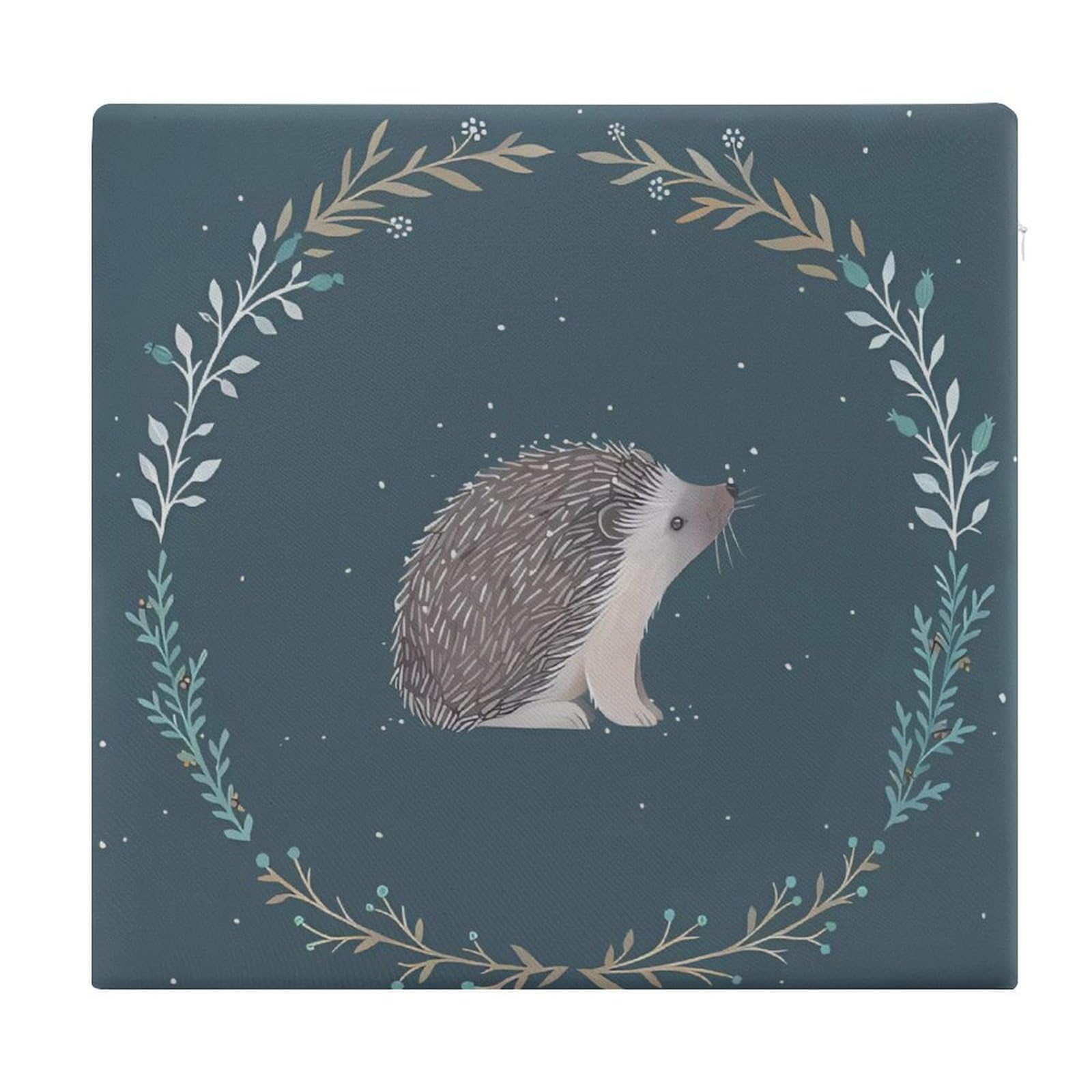Cojín de erizo viscoelástico de 38x35 cm con funda extraíble lavable