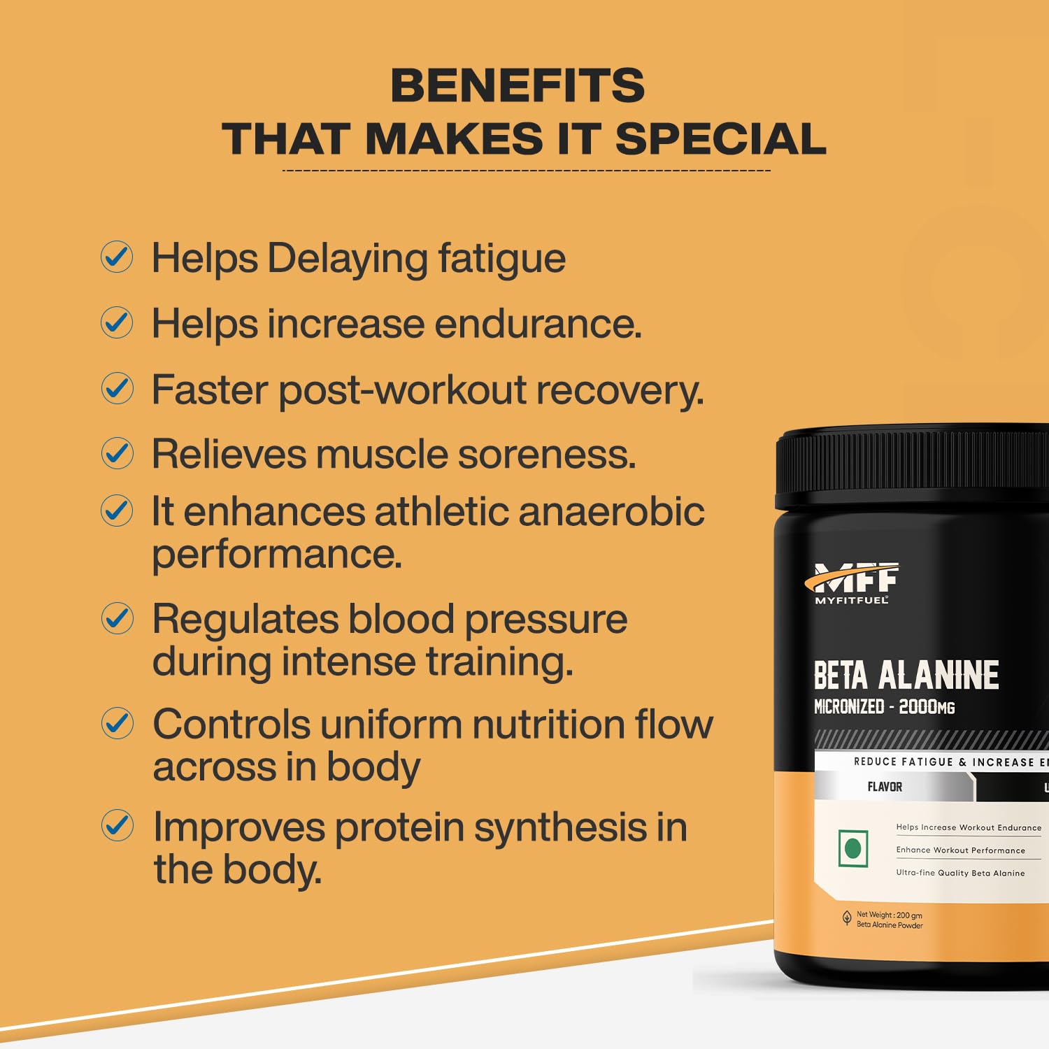 Beta Alanine (200 gm) Unflavoured 1