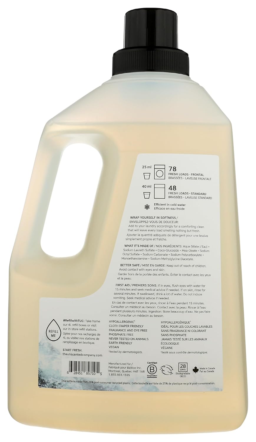 The Unscented Company Laundry Soap, 65.9 FZ