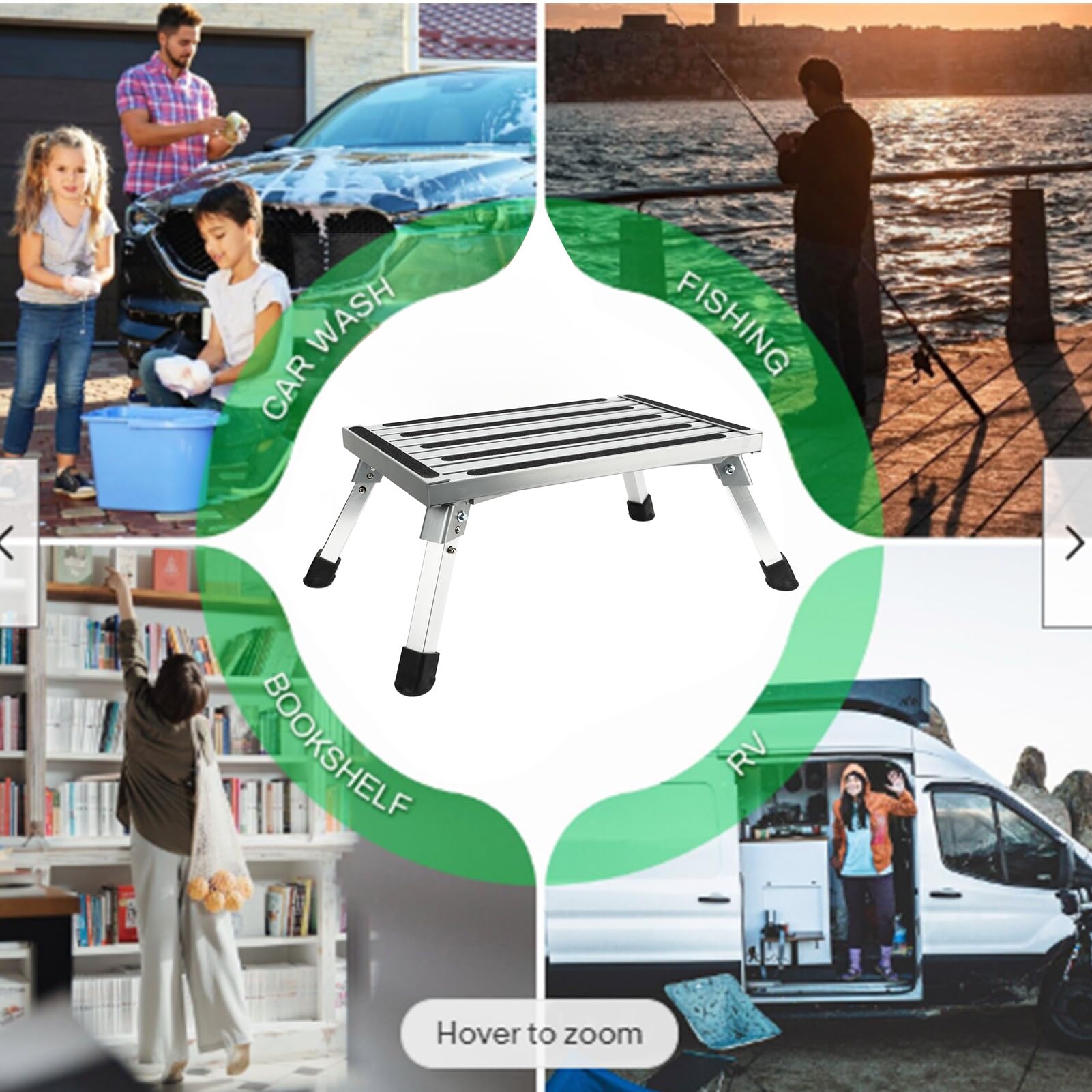 Jargrovs Marche Pied Camping Car En Alliage D'aluminium,rétractable