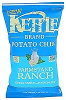 Vista 65 de Kettle Brand Papas fritas, chips de miel Dijon, mostaza Dijon + miel. 5 onzas