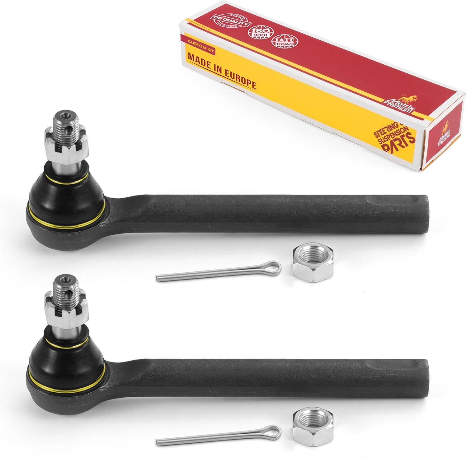 Metrix Premium Chassis Parts - 2 PC Front Outer Tie Rod End Kit Fits 2008 Nissan Murano (Mexico), 2005-2007 Nissan Murano, Replacement ES800046, Made in Europe