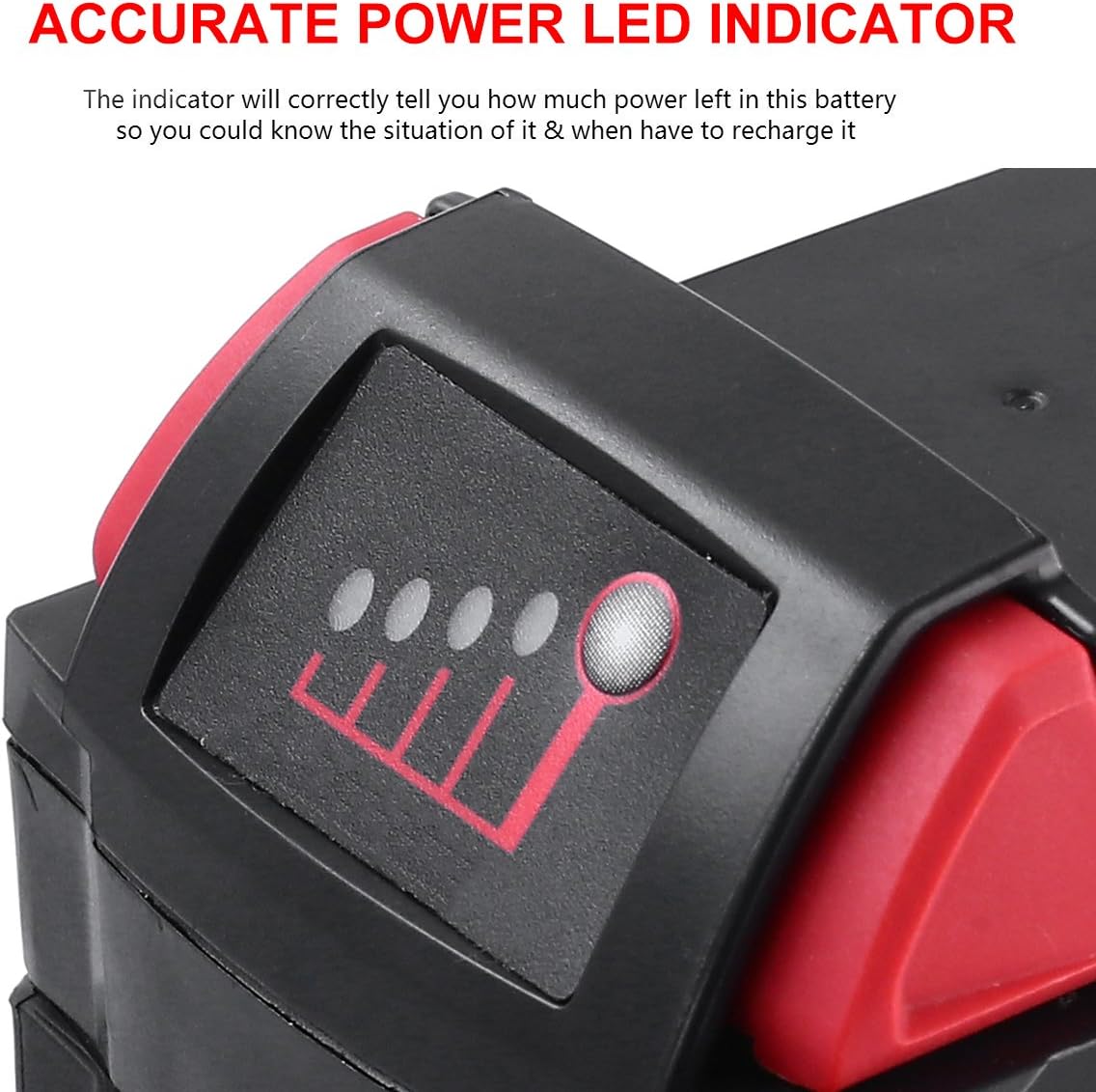 18V 5.0Ah Replace for Milwaukee M18 Battery M18B 48-11-1820 48-11-185048-11-1828 48-11-10 Cordless Power Tools 2Packs