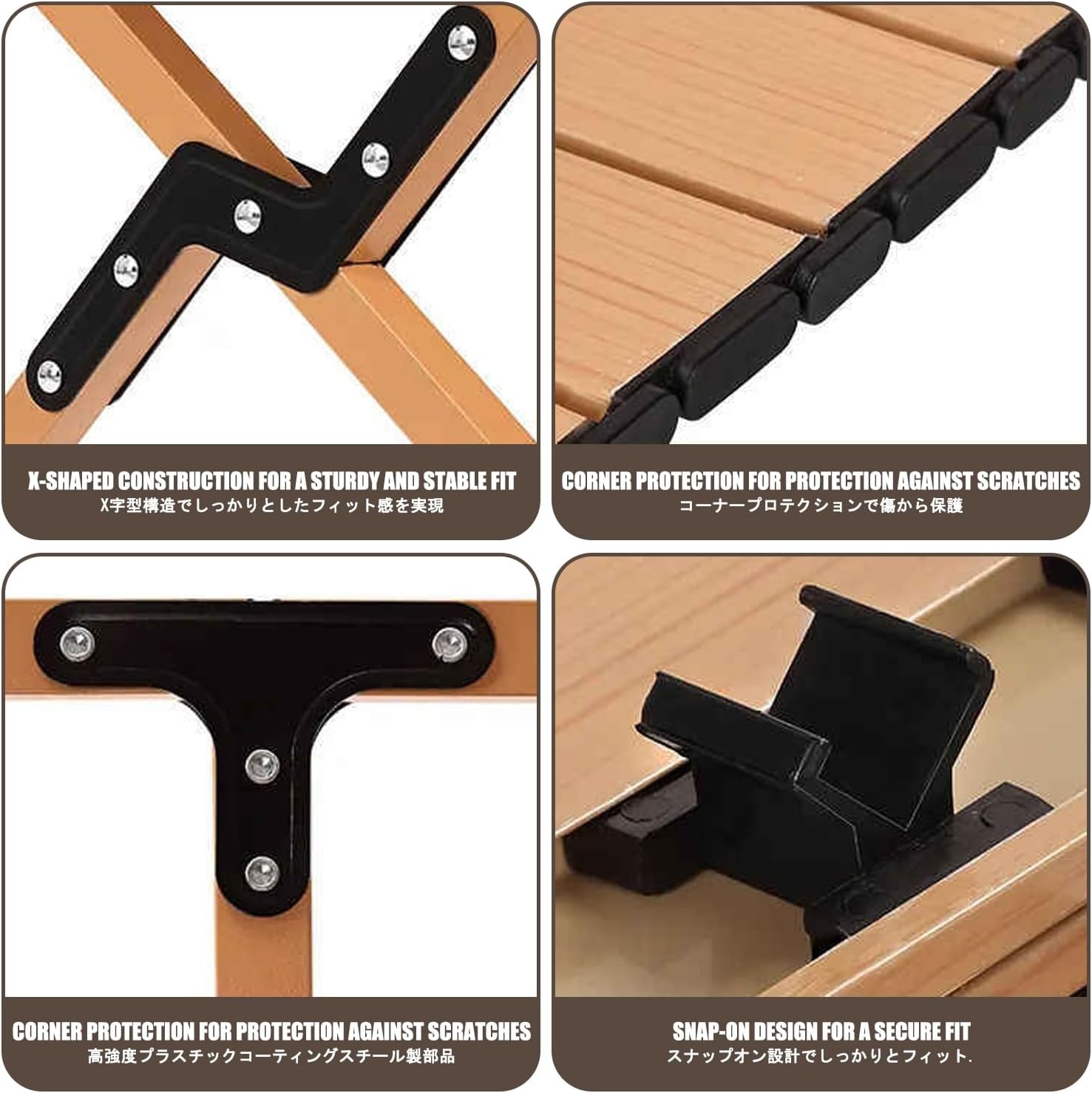 Foldable Camping Table and Chairs Set，Picnic Folding Table with Chairs，Comes with A Storage Bag, Suitable for Indoor, Outdoor, Camping, Beach, Backyard.(Black,90CM+4 Large Chairs)