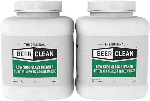 Miniatura 5 de Diversey -90223 Beer Clean Last Rinse - Desinfectante de vidrio. Paquete de polvo de 25 onzas (paquete de 100) y limpiador de vidrio de cerveza