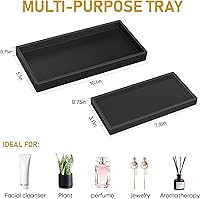 Vista 5 de Bandeja de mostrador de baño, Bandeja de tocador de baño de silicona de alta calidad y espesada EG-SIPRO, Bandeja de jabón para baño rectangular