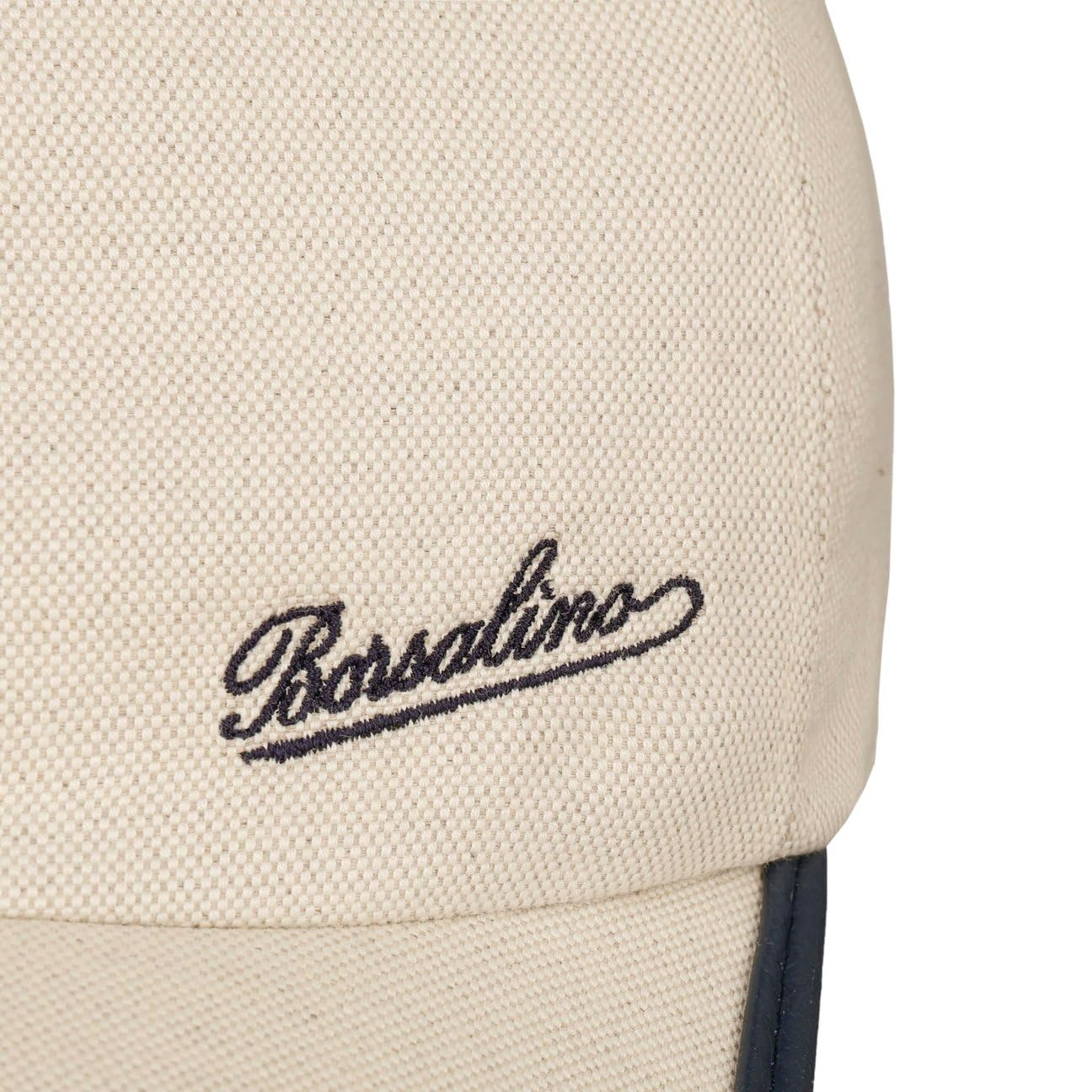 Borsalino Contrast Edge czapka golfowa bejsbolówka bejsbolówka bawełniana czapka lniana czapka golfowa dla kobiet i mężczyzn – Made in Italy Snapback, z daszkiem, podszewką