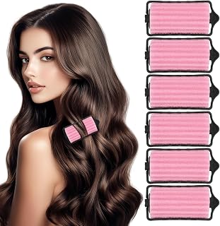 GALPADA 8pcs Hair Rollers Soft Sponge Curling Tools for Heatless Styling Lightweight and Portable for Home and Salon Use for Beautiful Waves and Curls