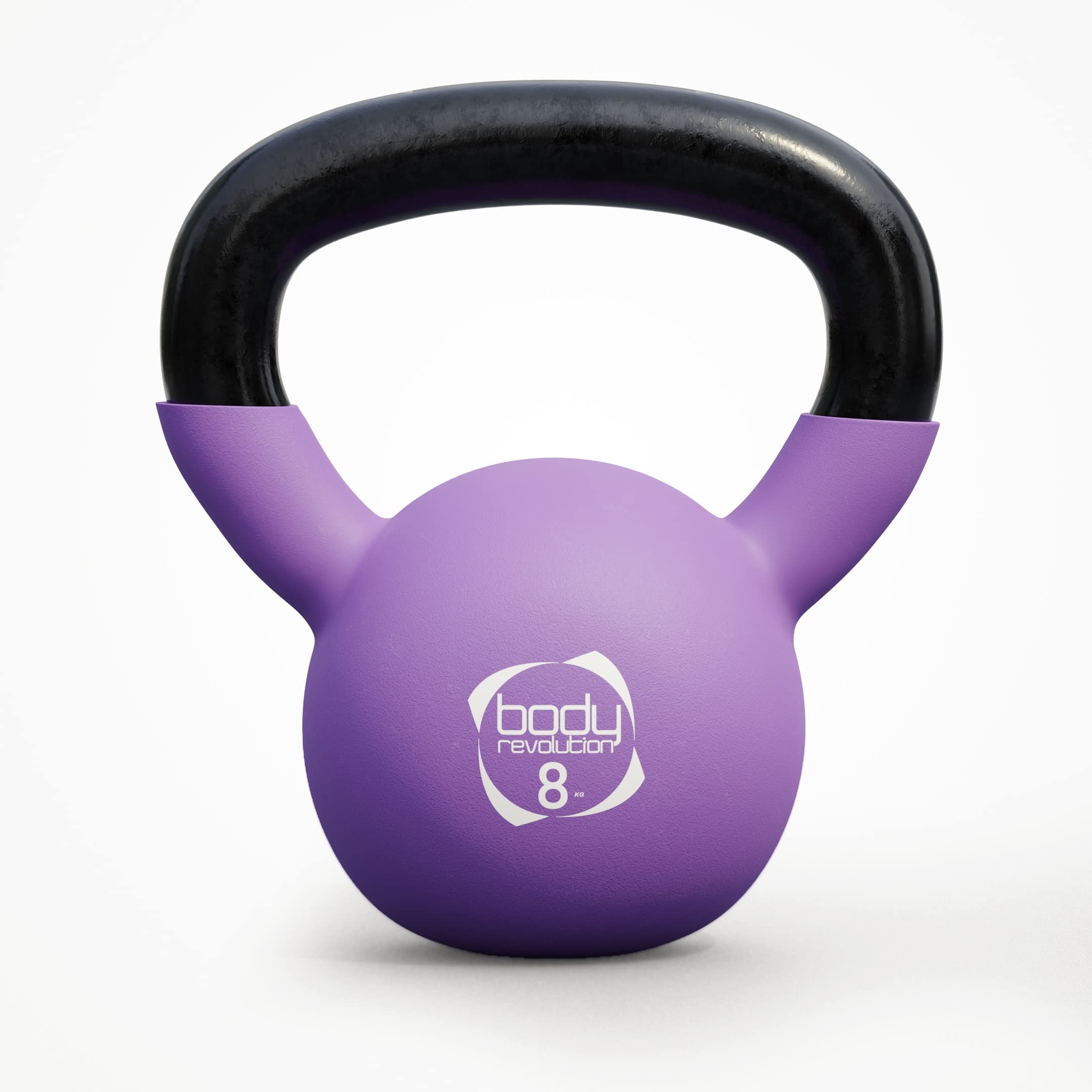 Body Revolution, Kettlebell In Neoprene, In Ghisa Rivestita In Gomma (Da 2 Kg A 24 Kg), 8Kg - 4