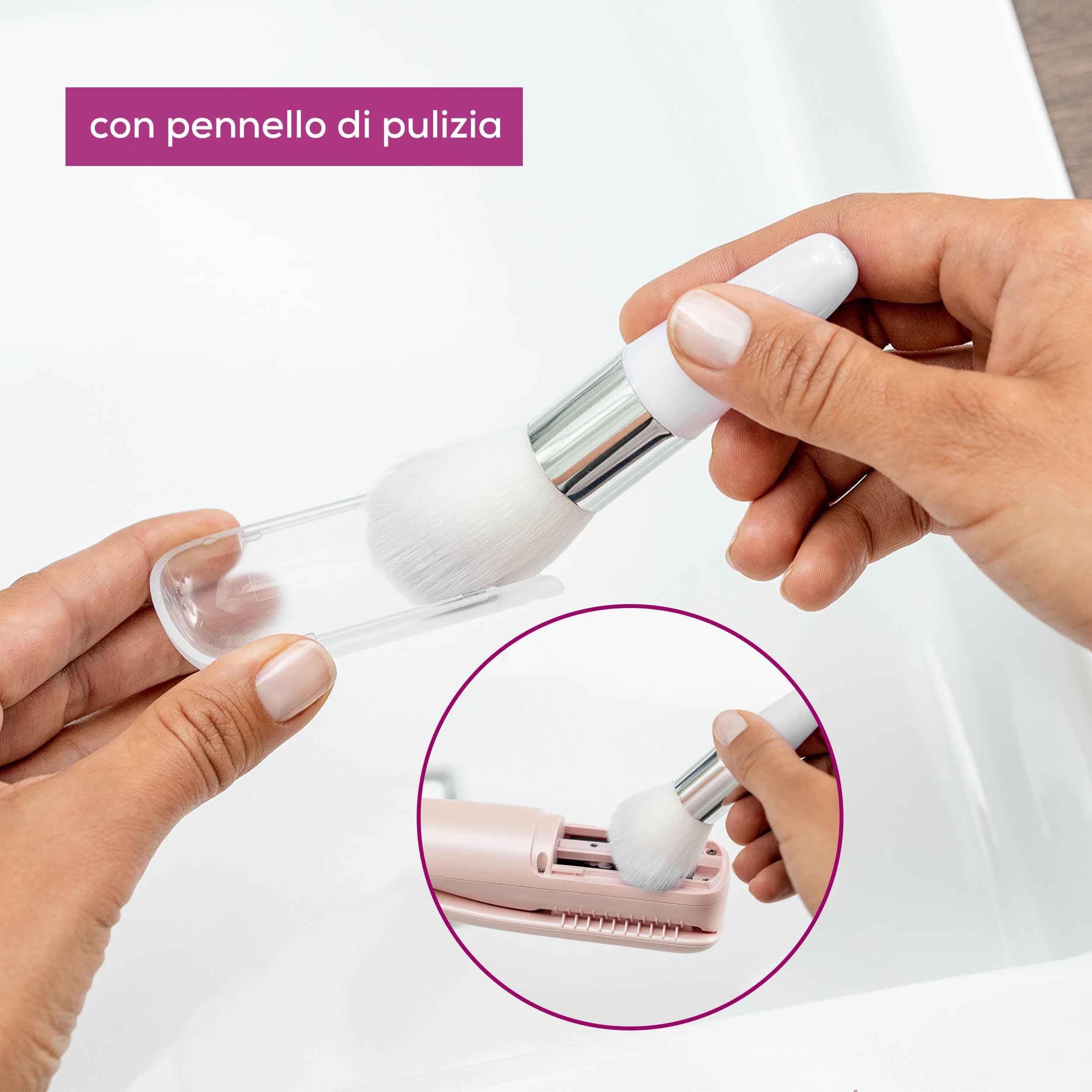 Beurer HT 22 rimuovi doppie punte automatico, elimina le sole doppie punte e le punte dei capelli spezzate in modo rapido ed efficace, con display LED, durata della batteria 2 ore, colore: rosa