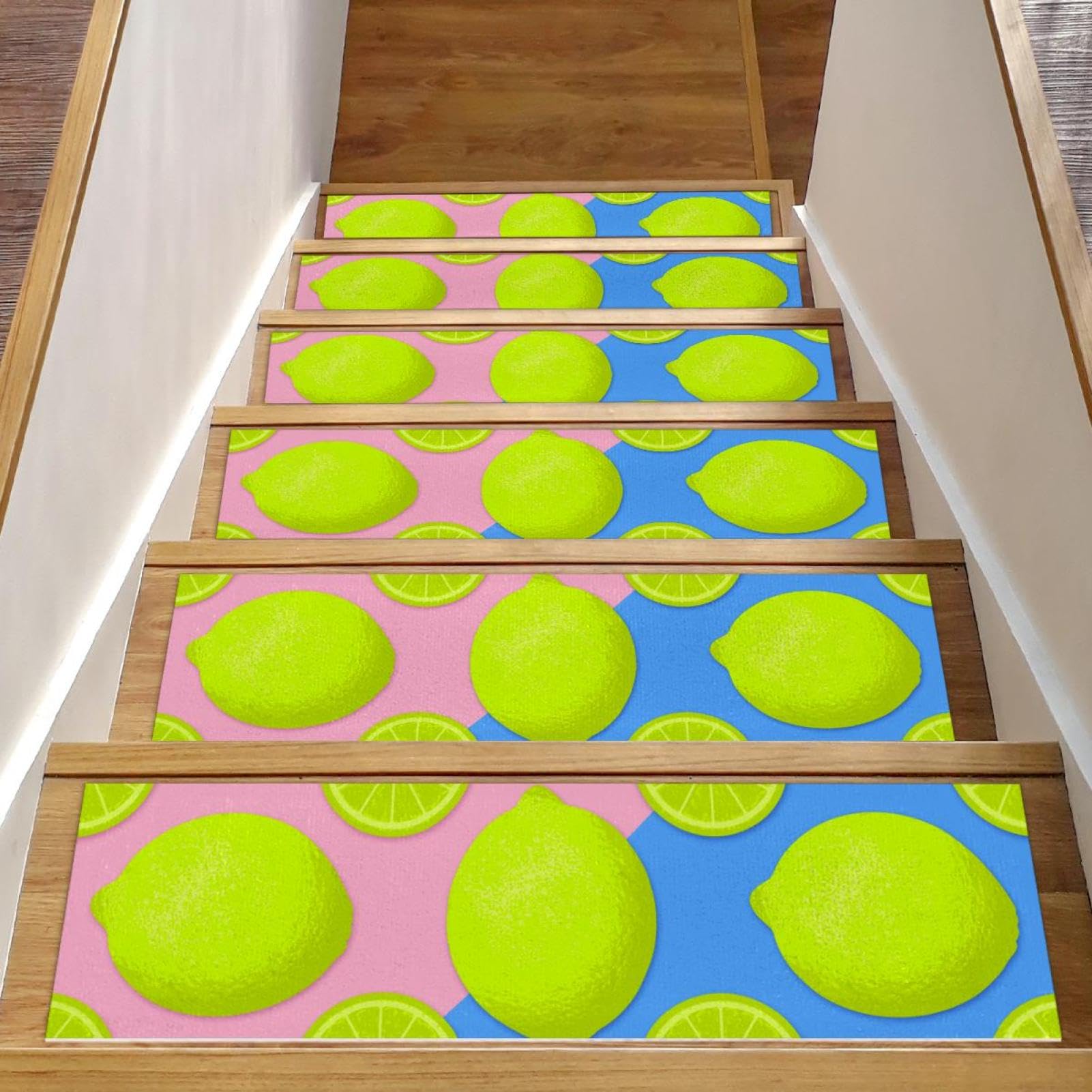 Alfombras antideslizantes para peldaños de madera que eliminan resbalones