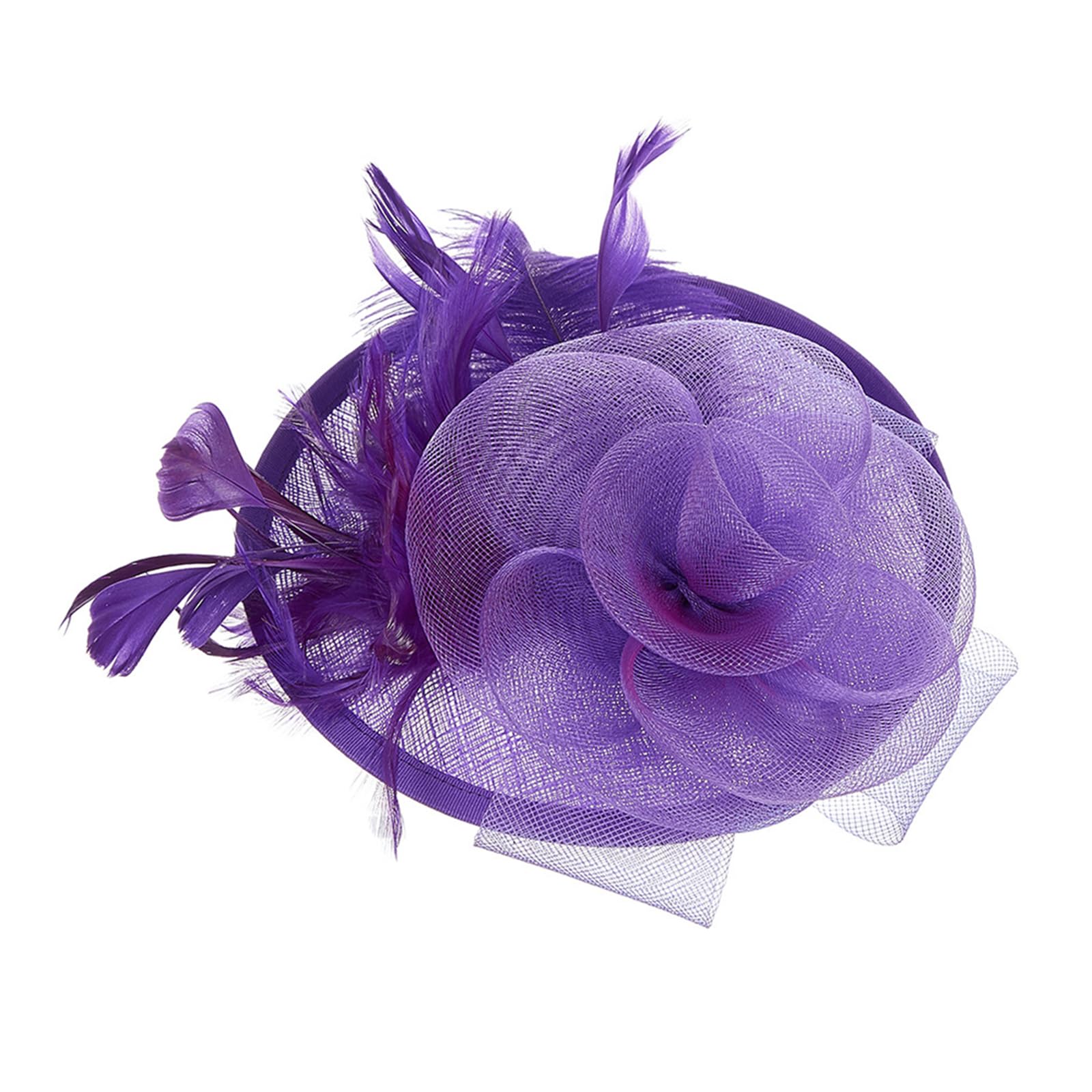 Kalttoy British Styles Women ' s Fascinator Breathable Linen Bride Headwears Delicate Hat Adornment for Stylish Appearance Beautiful Linen Fascinator